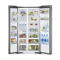 HITACHI SIDE BY SIDE 595L INVERTER FRIDGE- GLASS BLACK (R-S800PM0 GBK)
